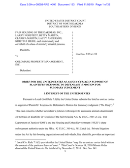 Fair Housing of the Dakotas V. Goldmark Property Management