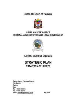 Strategic Plan 2014/2015-2019/2020