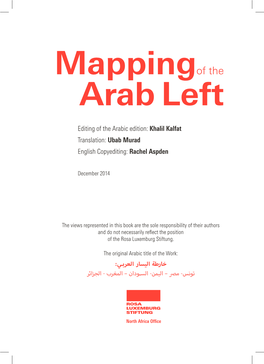 Mapping of the Arab Left
