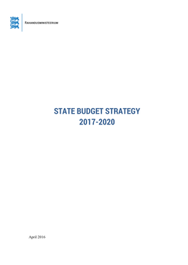 State Budget Strategy 2017-2020