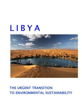 Libya: the Transition to Environmental Sustainability. 2013