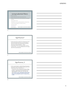 Jurisprudential Filters