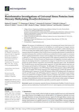 Bioinformatics Investigations of Universal Stress Proteins from Mercury-Methylating Desulfovibrionaceae