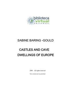 Gould Castles and Cave Dwellings of Europe