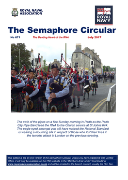 The Semaphore Circular No 671 the Beating Heart of the RNA July 2017