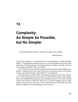 13 Complexity