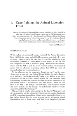 The Animal Liberation Front