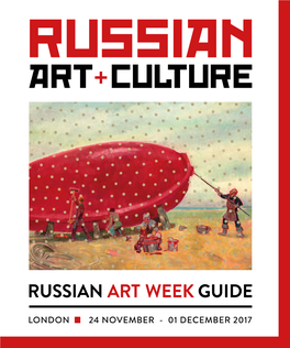 Russian Art Week Guide