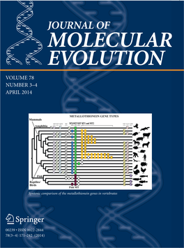 Journal of Molecular Evolution Volume 78 Number 3–4 April 2014