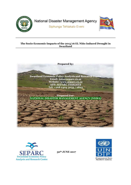 The Socio-Economic Impacts of the 2015/16 EL Niño Induced Drought in Swaziland