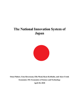 The National Innovation System of Japan