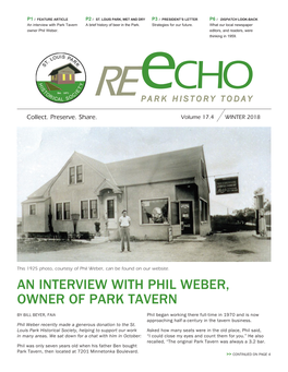 An Interview with Phil Weber, Owner of Park Tavern