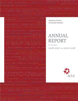 ACLS Annual Report 2005-2007