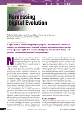 Harnessing Digital Evolution