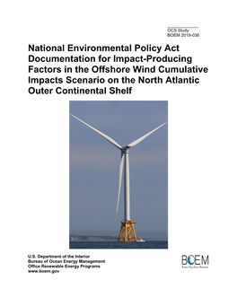Ipfs in the Offshore Wind Cumulative Impacts Scenario on the NA