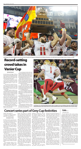 Record-Setting Crowd Takes in Vanier