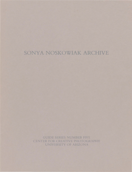 Sonya Noskowiak Archive