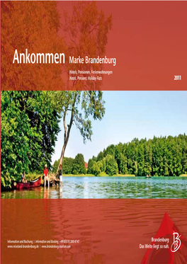 Ankommen Marke Brandenburg Hotels, Pensionen, Ferienwohnungen Hotels, Pensions, Holiday Flats 2011