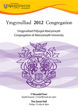 Ymgynulliad 2012 Congregation