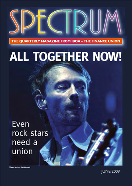 The Quarterly Magazine from Iboa – the Finance Union ALL TOGETHER NOW!