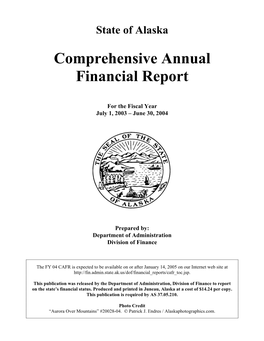 Comprehensive Annual Financial Report