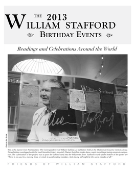 William Stafford, an Exhibition Held at the Multnomah Country Central Library