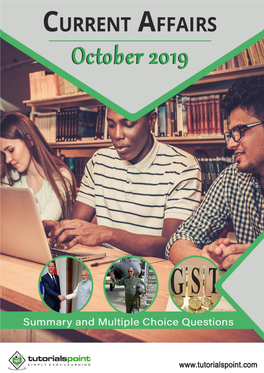 Current Affairs October 2019