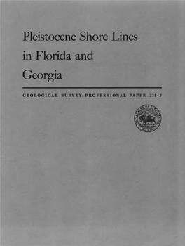 Pleistocene Shore Lines in Florida and Georgia