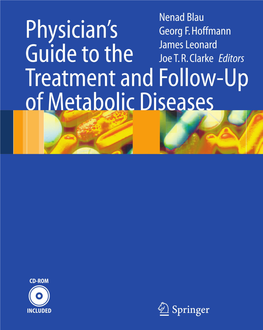 Physician's Guide to the Treatment and Follow-Up of Metabolic Diseases