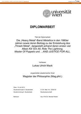 2010 Diplomarbeit LUKAS MACK