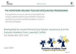 The Northern Ireland Teacher Resourcing Programme