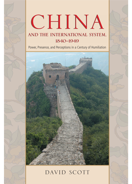 China and the International System, 1840-1949