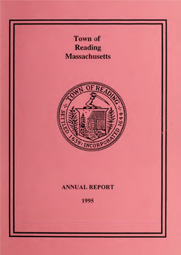 Town of Reading Massachusetts Annual Report