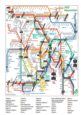 JR EAST Railway Lines in Greater Tokyo