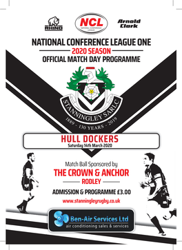 HULL DOCKERS Saturday 14Th March 2020