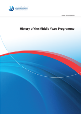 History of the Middle Years Programme