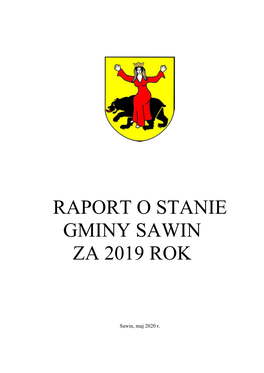 Raport O Stanie Gminy Sawin Za 2019 Rok