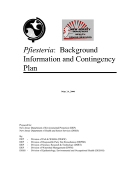 Pfiesteria: Background Information and Contingency Plan