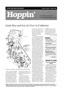 Lindy Hop and Joie De Vivre in California