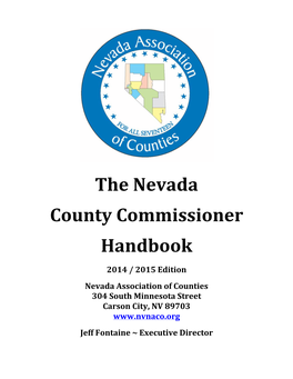 The Nevada County Commissioner Handbook