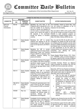 Committee Daily Bulletin