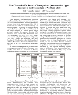 First Circum-Pacific Record of Dimorphinites (Ammonoidea, Upper Bajocian) in the Precordillera of Northern Chile S.R