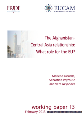 The Afghanistan-Central Asia Relationship