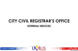 City Civil Registrar's Office