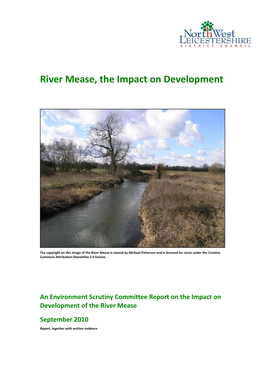 River Mease, the Impact on Development