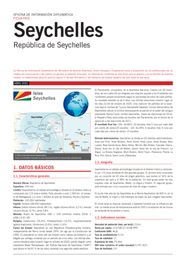 Ficha País De Seychelles