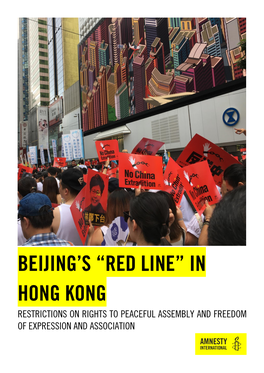 Beijing's “Red Line” in Hong Kong