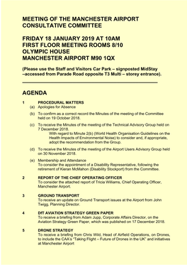 Meeting of the Manchester Airport Consultative Committee