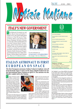 Italian Astronaut Is First European on Space