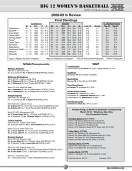 BIG 12 Women's Basketball